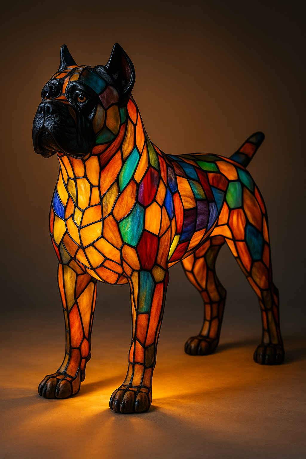 Ręcznie robiona psia lampka