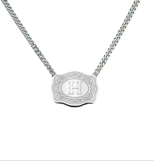 Naszyjnik z Inicjałem Srebrny