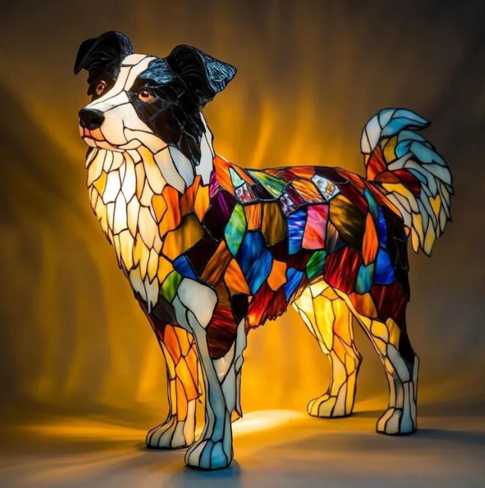 Ręcznie robiona psia lampka