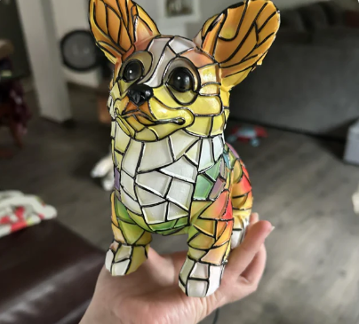 Ręcznie robiona psia lampka