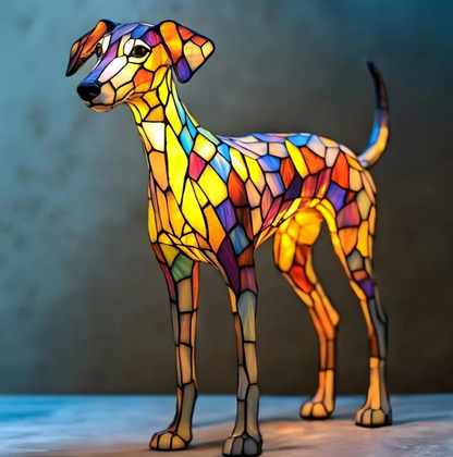 Ręcznie robiona psia lampka