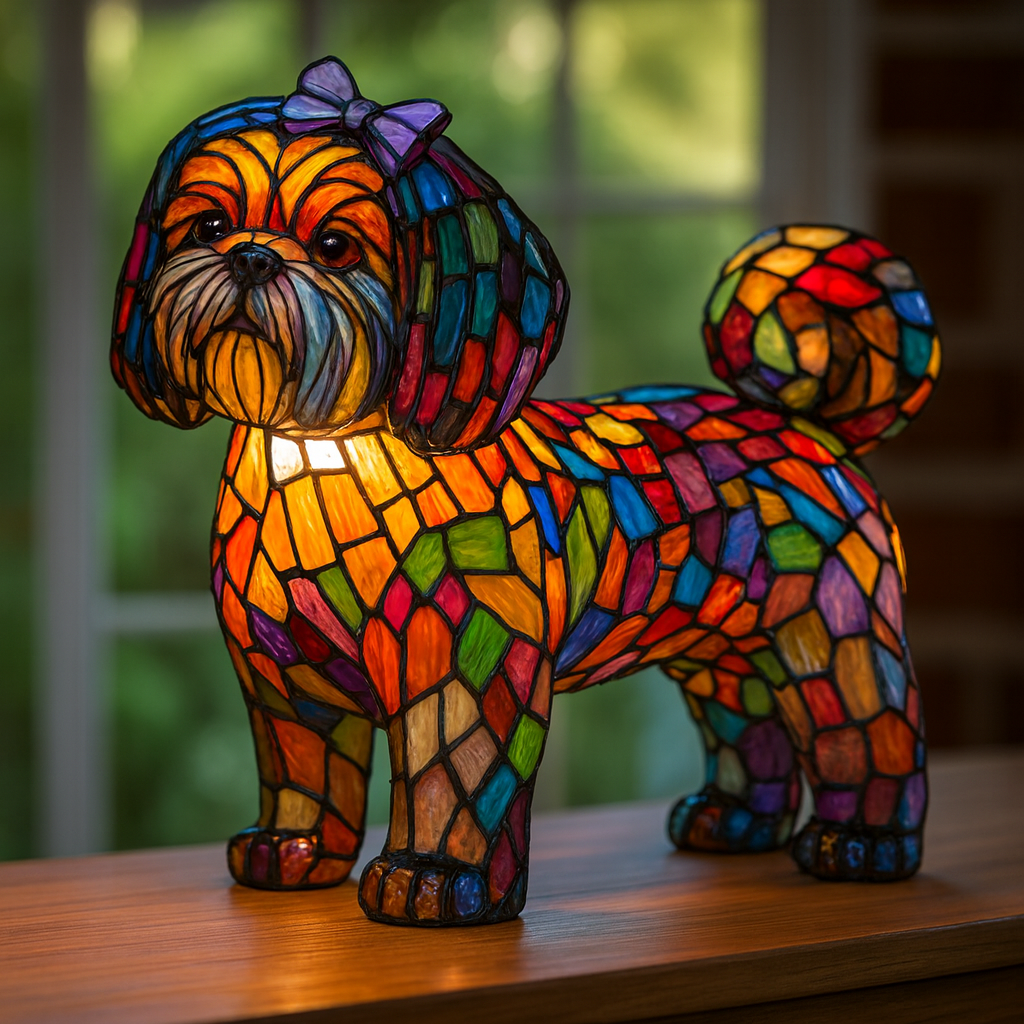 Ręcznie robiona psia lampka